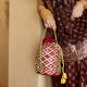 Traditional Handmade Cotton Red Potli Bag with Beads and Mirror Work
